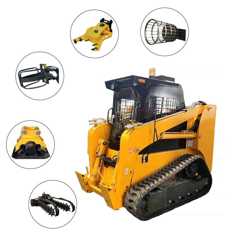 JC35 Mini Skid Steer Loader Crawler Loader Direct Drive Price Retail Restaurant Industries Core Include Gearbox Bearing