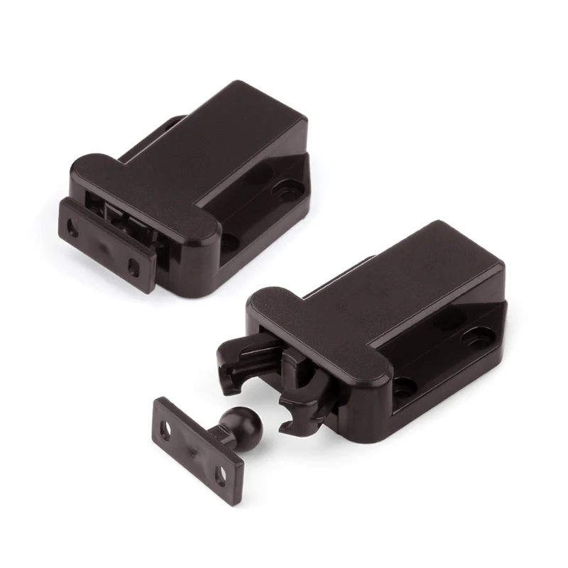 Plastic Door Catch Latch Spring Loaded Door Catch Push to Open for Cabinet