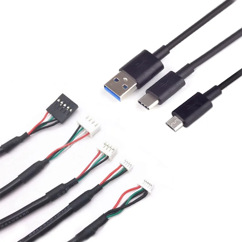 Customized USB2.0 A Male To JST 2.0mm Pitch 4pin PCB Cable