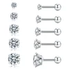 Round stud earrings