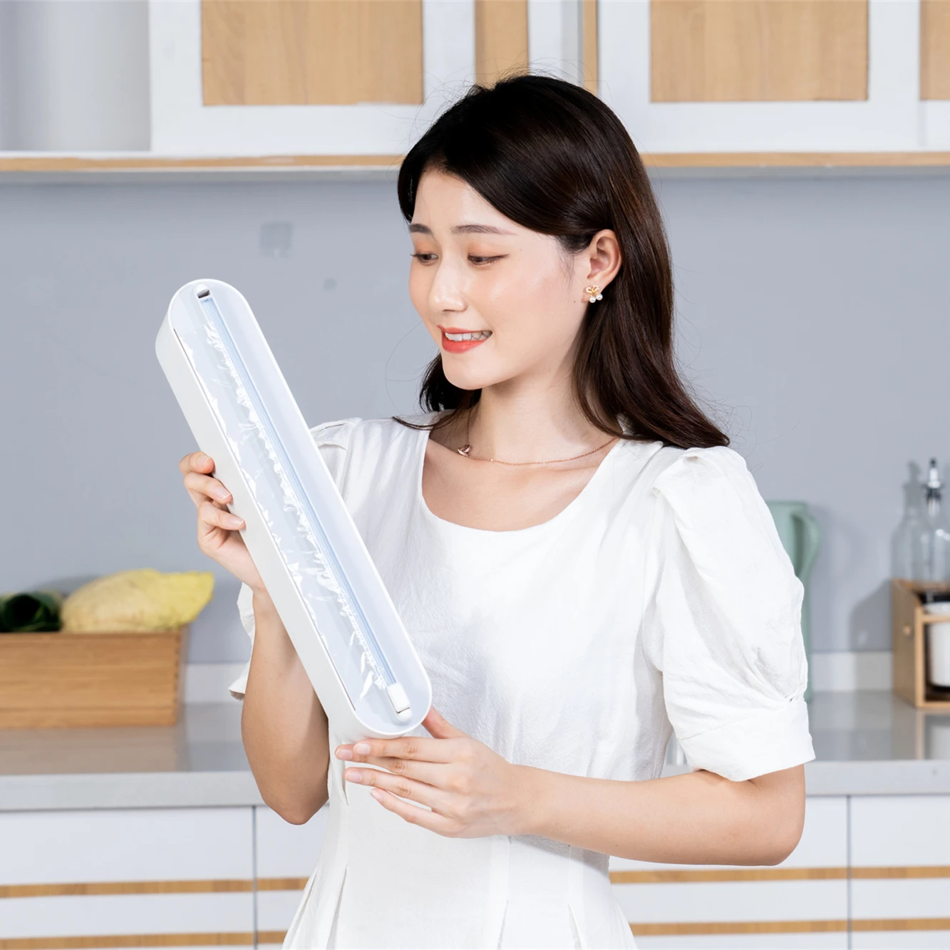 Professional PlasticWrap Cutter  Food Freshness Wraptastic Dispenser  Foil Dispenser Cling Film Cutter  Plastic Wrap Dispenser