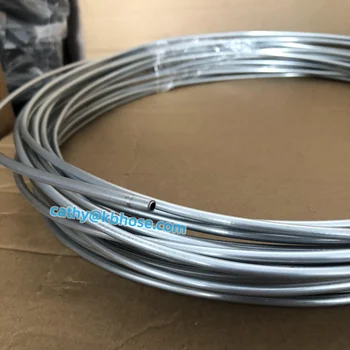 3/16 Inch Brake Line Tubing Coil 25ft – Zinc Steel With 16 Piece Fitting Kit – Universal Fit