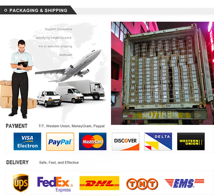 Packaging & shipping specifications