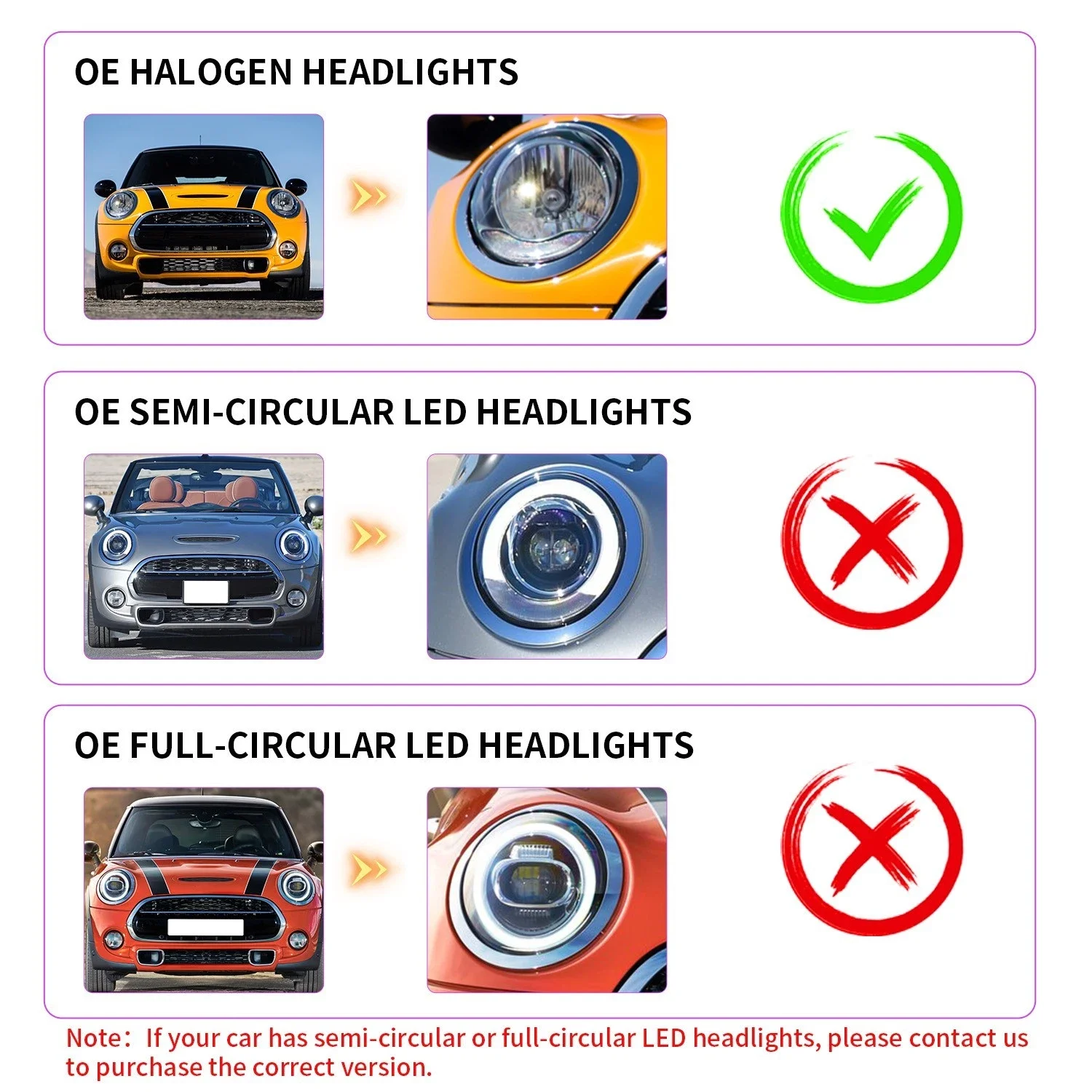 LED Headlight for MINI Cooper F54 F55 F56 F57 (2014-2018