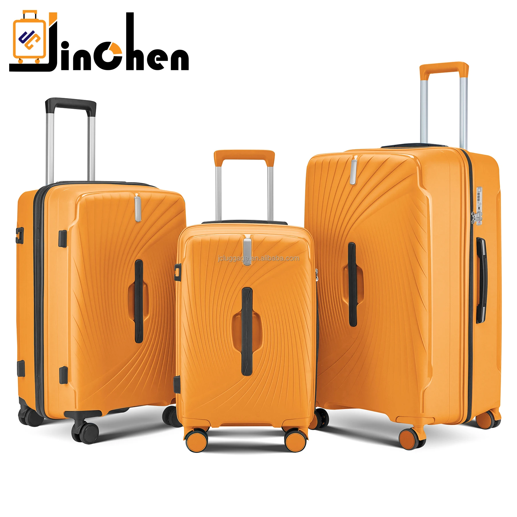 Super Hot Sale Large Capacity PP Luggage High Quality PP Trolley Luggage  Bag Hard Shell Suitcase Newest Valise PP Luggage Sets - Main Image