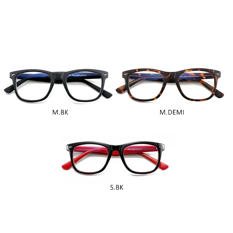 Square Anti Blue Light Blocking Glasses Optical Glasses for Men