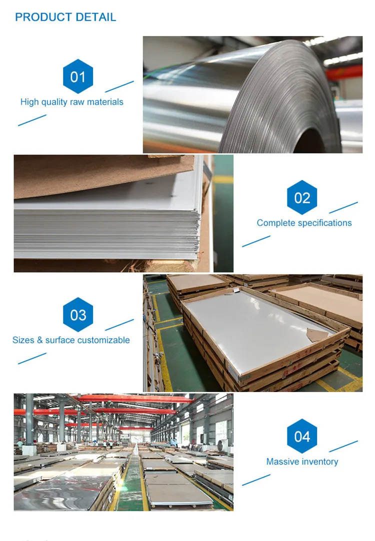 Astm Acero 304 Stainless Steel Sheet Plate 1.5Mm Stainless Steel Sheet 304 And Plates 201 316 2B Sheet Stainless Steel