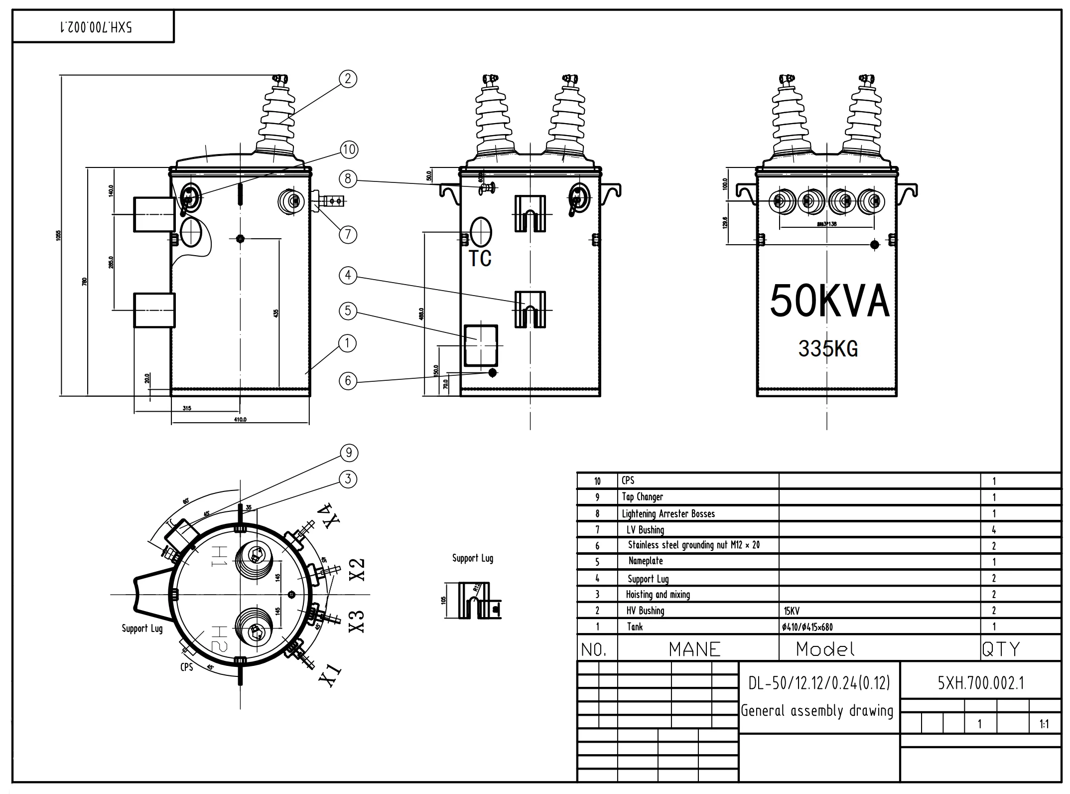 Single Phase Isolation Transformer 5kva Isolation Oil Liquid Type Voltage Transformer 220v To 110V Kva 35kva Transformer details