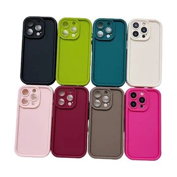 Custom Frosted Solid Color Soft Phone Case For IPhone 15 14 13 12 11 Pro Max Plus