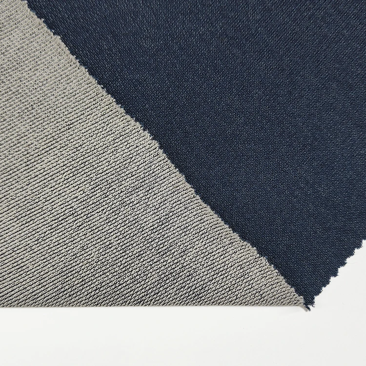 Hot Selling Japanese Denim Jeans Fabric, Knitted 100% Cotton Material Indigo Denim Terry Fabric/ factory