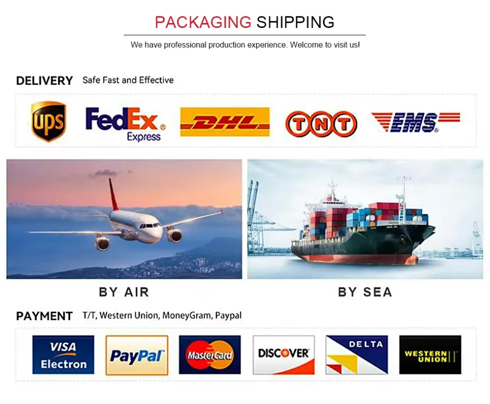 Packaging & shipping specifications
