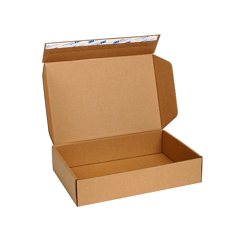Custom Printed Corrugated Cardboard Box Flat Shipping Boxes Premium Mailer Corrugated Hard Paper Gift Box Packaging for Clothing