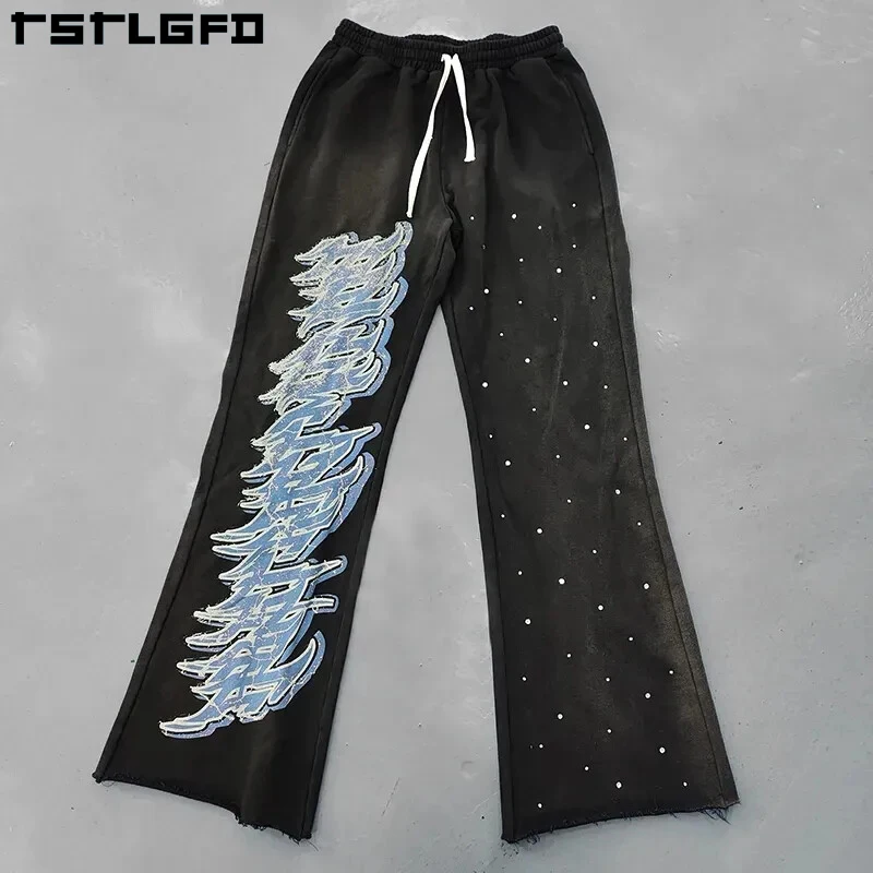 Mens Sweatpants - Oversized Track Jogger Baggy Heavyweight