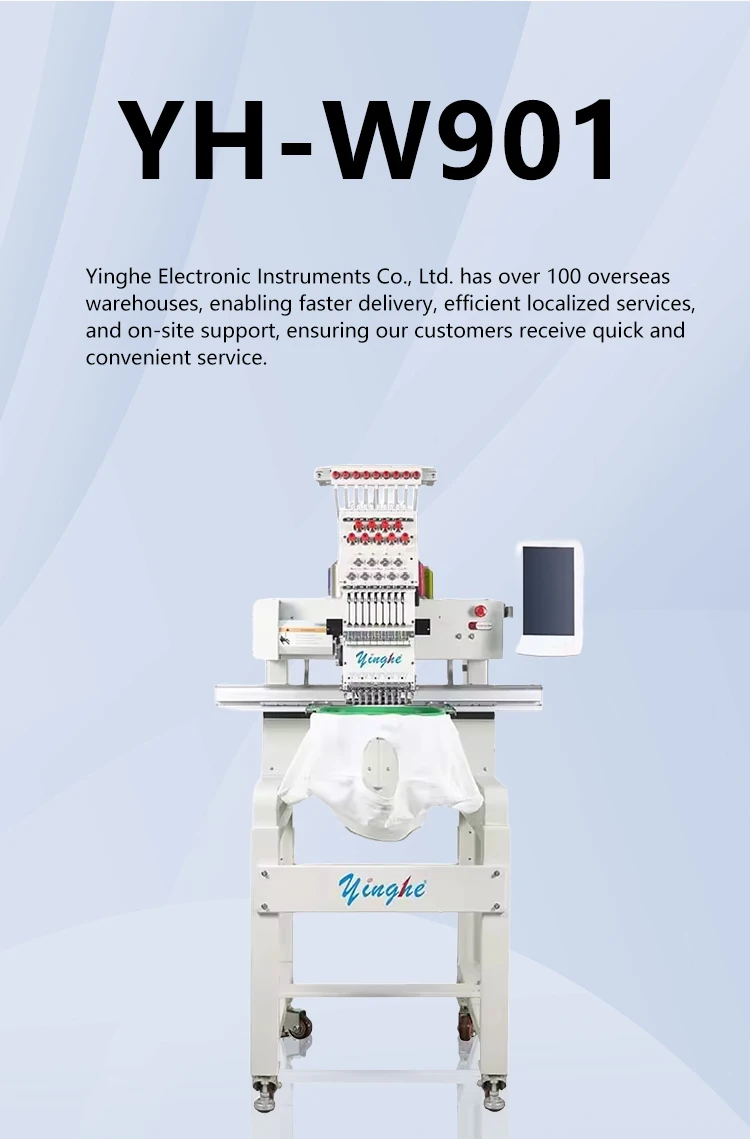 Single Head Cap Embroidery Machine - 9 Needles Computerized