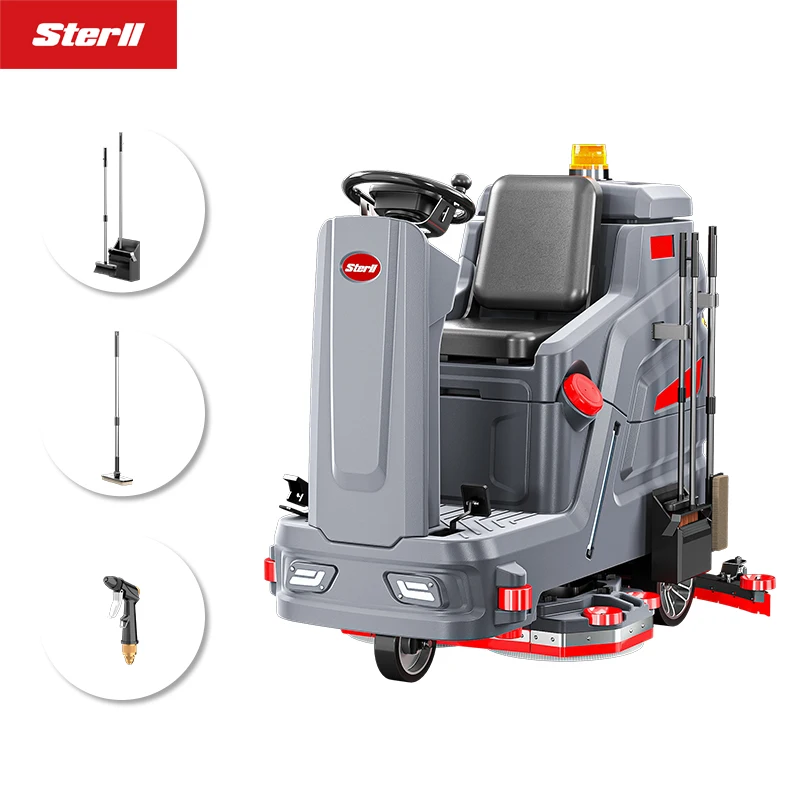 Explosive New Products fast shipments ride on floor industrial scrubber dual-brush floor scrubber floor scrubber machine