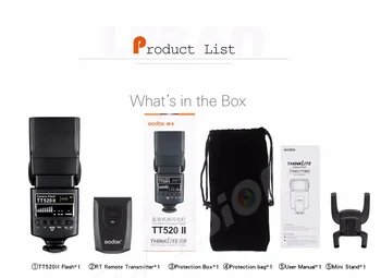 Inlighttech Godox Thinklite Camera Flash TT520II With Build-in 433MHz Wireless Signal for Pentax Fuji DSLR Cameras detail image
