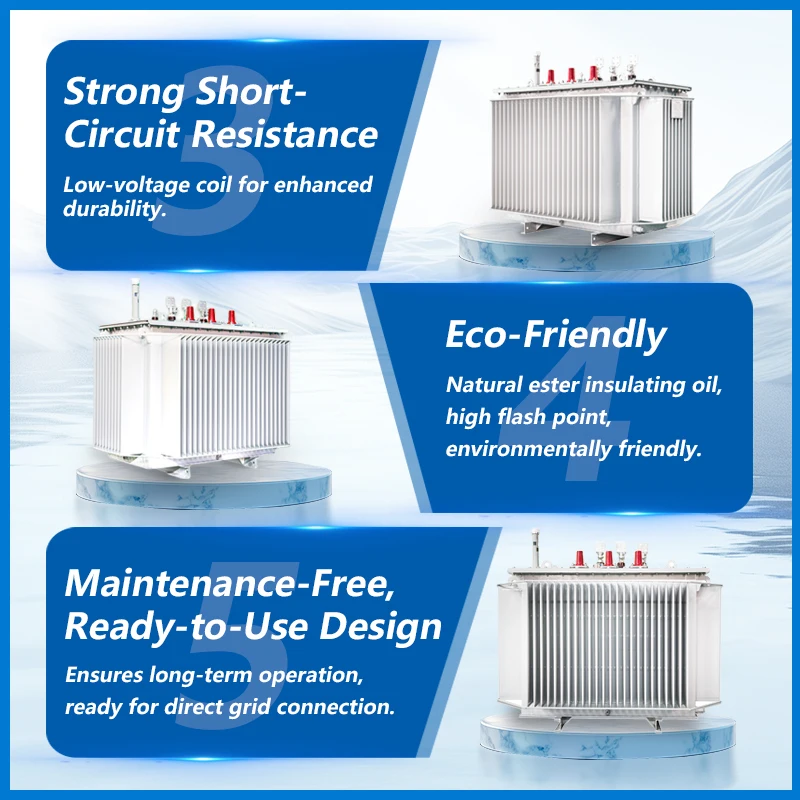 JIUZHOU GROUP Factory-Direct Power Transformer Fully Enclosed Silicon Steel Core Booster Oil Immersed Distribution Equipment