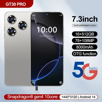 RTS 2025 Gaxly Unlocked 5G GT30 PRO - 16GB+512GB Android Phone