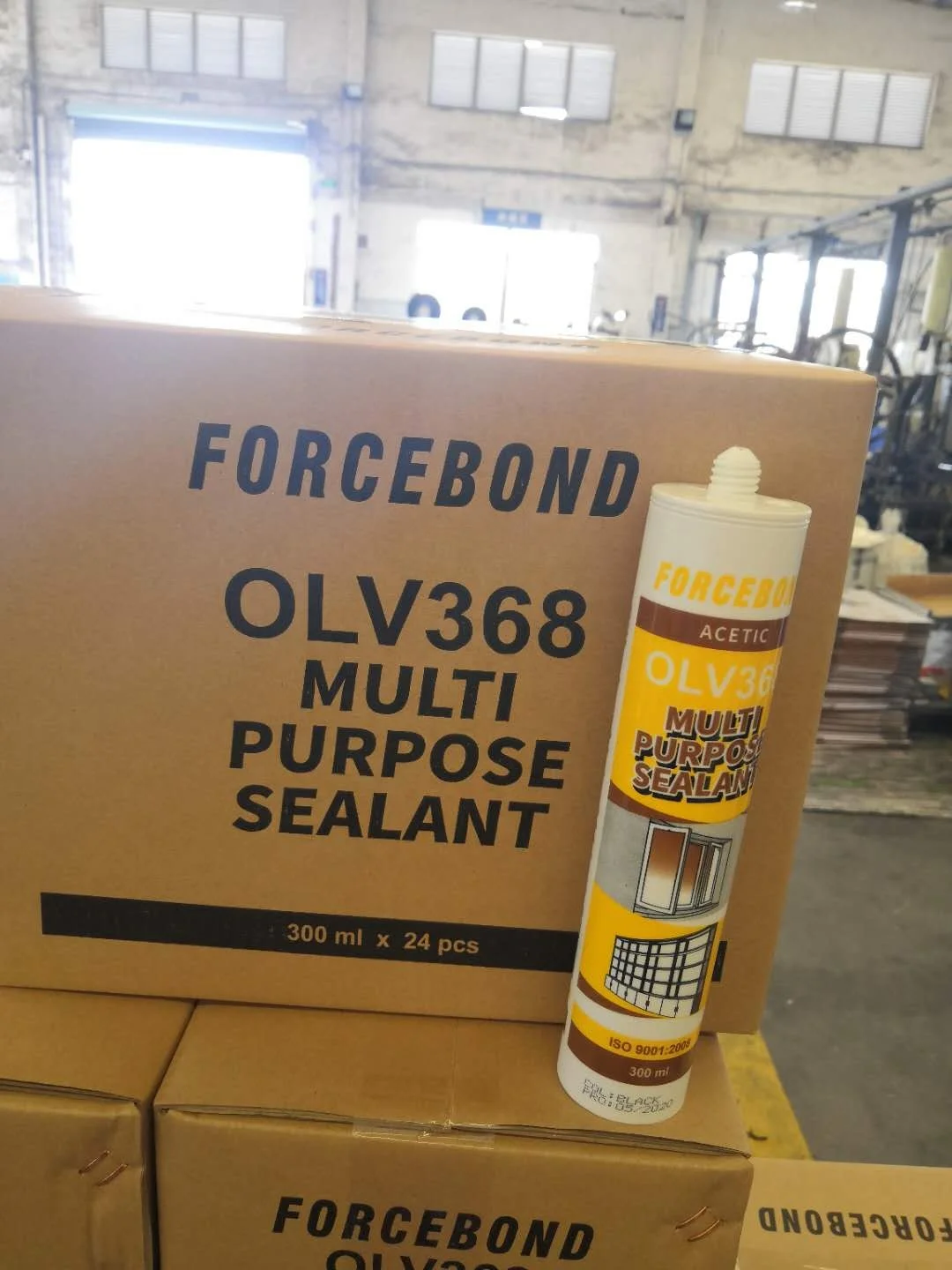 Gold Chemical Fast Cure Acid GP Silicon Para Vidrios De Ventanas Silicone Sealant OLV368