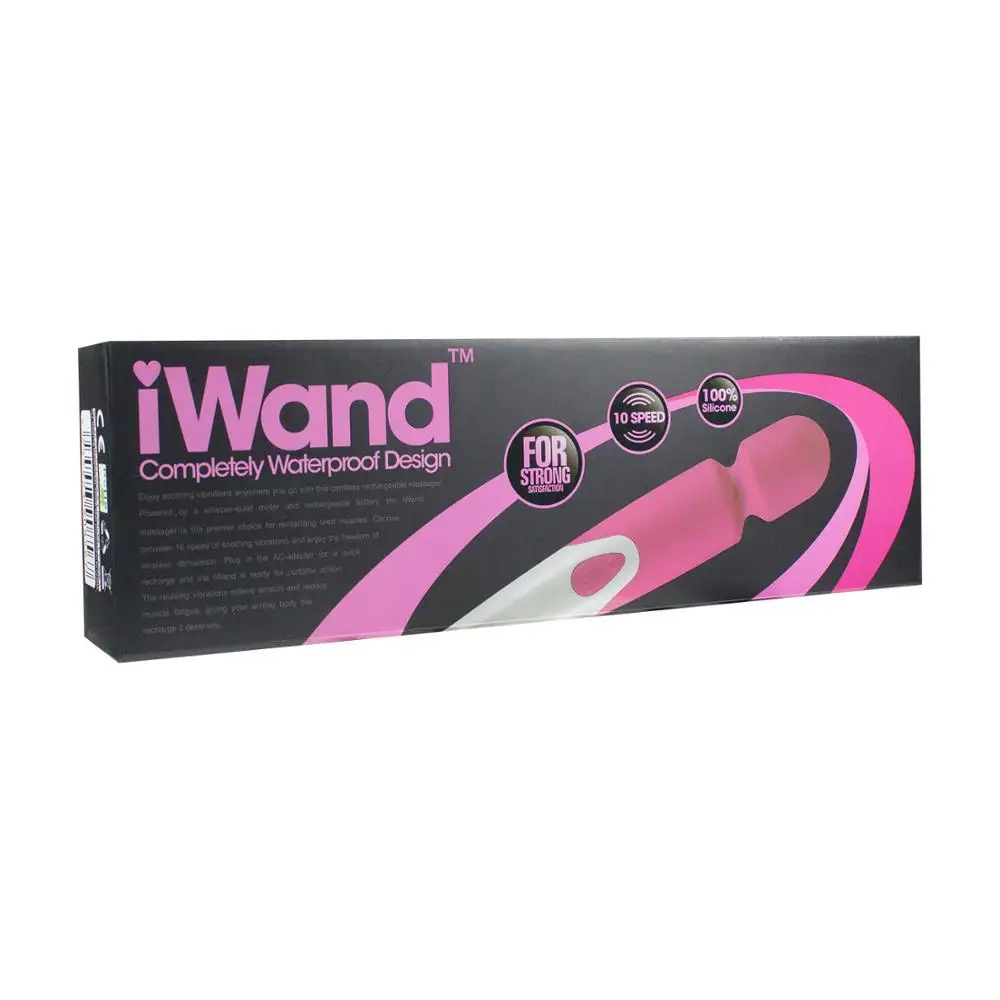 Iwand Powerful Waterproof 10 Speed Silicone Therapeutic Vibrator Massager for Relaxation Therapy