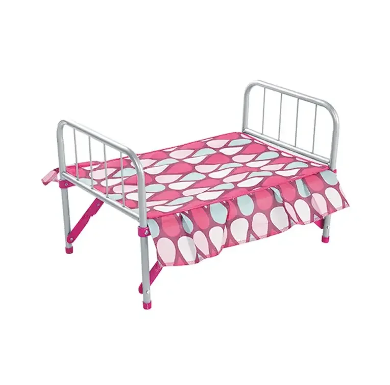 Кукла мебель игрушки мини кукла кровать комнатные для девочек складные металлические куклы