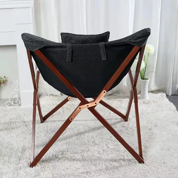HStex Outdoor Furniture Fabric Folding butterfly Chair Camping Stool