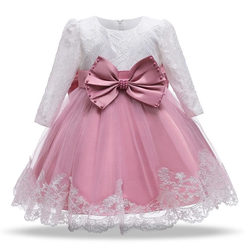 Source Kids Dress Latest Frock Design Fluffy Flower Baby Girl Birthday  Party Wear Big Bow Princess Dress For Girls on malibabacom
