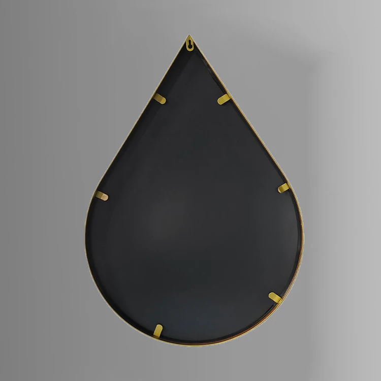 herschel Metal Frame Irregular Big Large Full Length Long Gold Home Decor Dressing Tear Drop Wall Mirror Espejo Spiegel Miroir