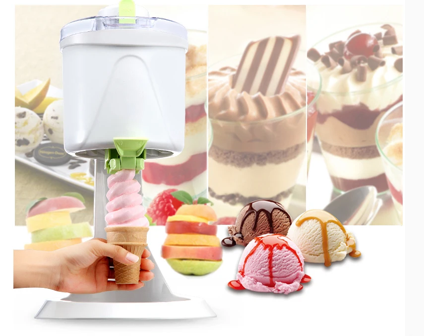 Ice Cream Makers, Fully Automatic Mini Fruit Soft Serve Ice Cream