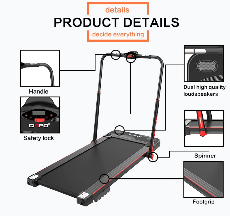 CIAPO X1 Smart Walk PExercise New Slim Pad Treadmill Walking New Design  Household Small Walking Machine Treadmill
