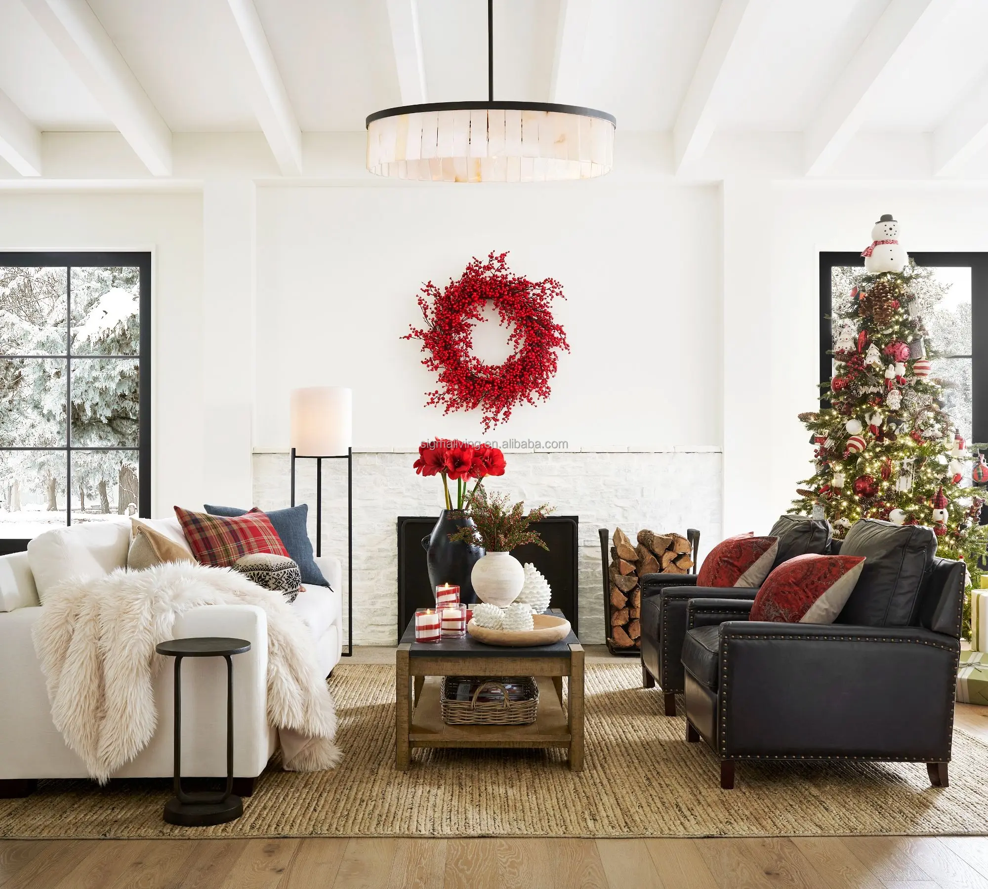 chandelier light luxury light tile round chandelier