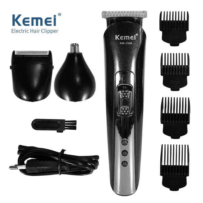 Kemei 3 in 1 Electric Shaver & Hair Trimmer KM-1506 for Men