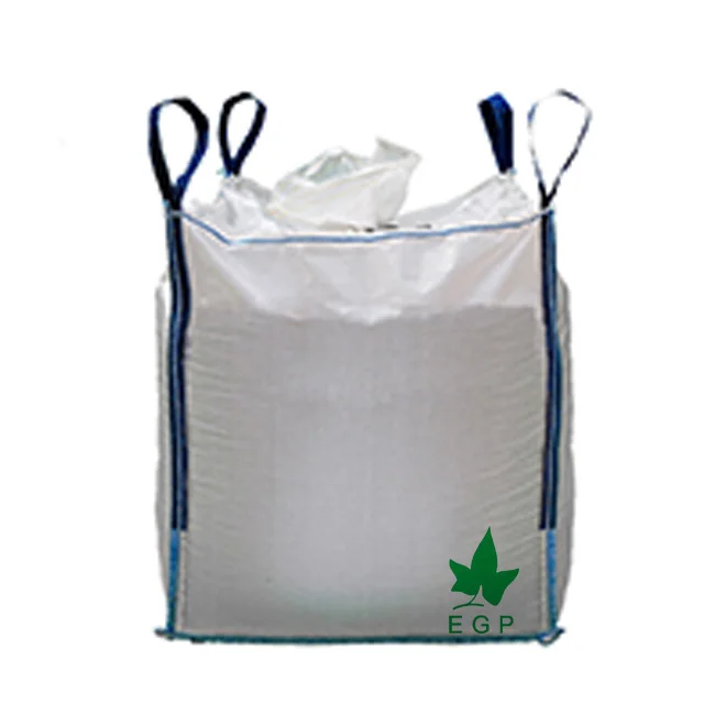 EGP Polypropylene rubble 1 Ton 1.5 Ton 2 Ton 1000KG Fibc PP 1500kg Bulk FIBC Bag Big Bags for Lime Fertilizer Seeds Grain Corn
