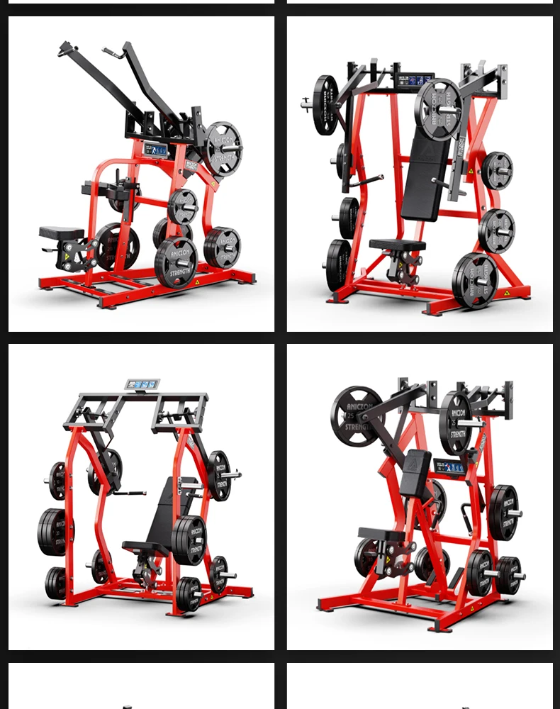 Commercial ISO-Lateral Chest Back Steel Plate Loaded Gym Exercise ...