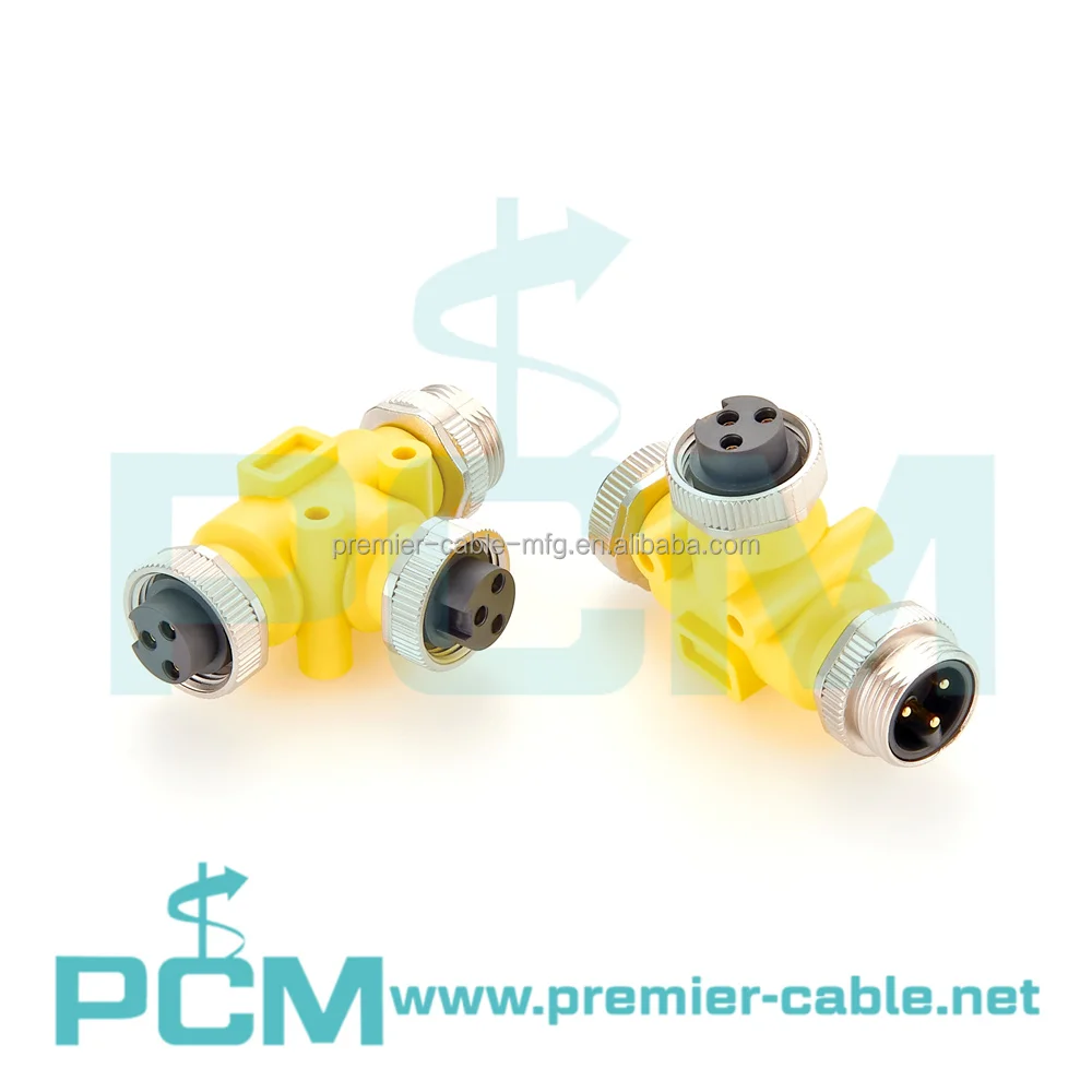 Customization Devicenet Profibus 7/8"-16UNF 3Pin Mini-Change Power Tee Connector details