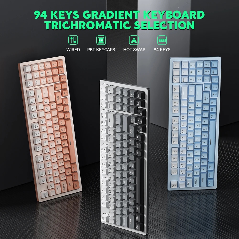ZIFRIEND 90% Keyboard with 94 Keys - Hot Swappable Switches