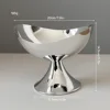 Large Silver-Plated Moon-Shaped Tray