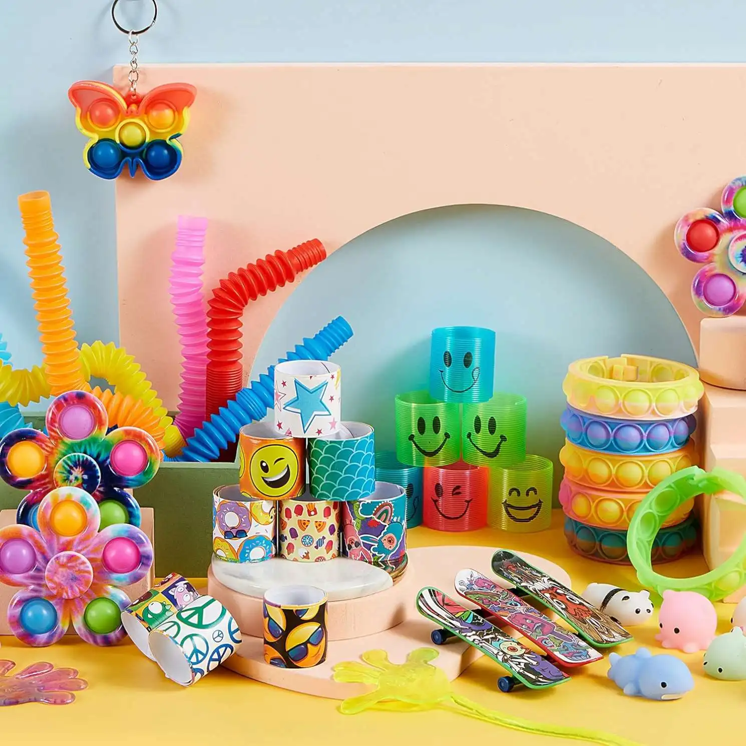 Arrived on Time JYTZ0105 Set of Figet Toys Not Expensive Wholesale China Spinner Stress Out Set Fidget Toys