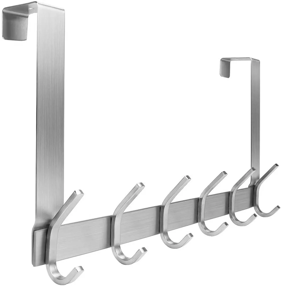 Cloth Hanger 6 Hook - Stainless Steel