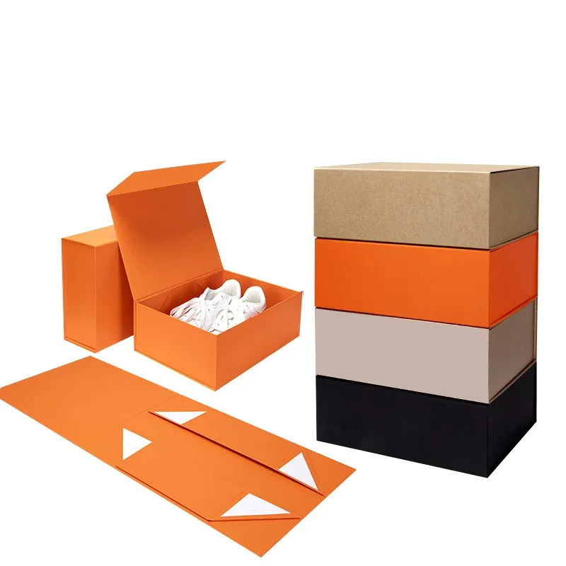 2025 High Quality Book Shape Folding Tape Packing Box Recycled Handle with Flip Magnetic Strong Embossing for Camera Packaging supplier