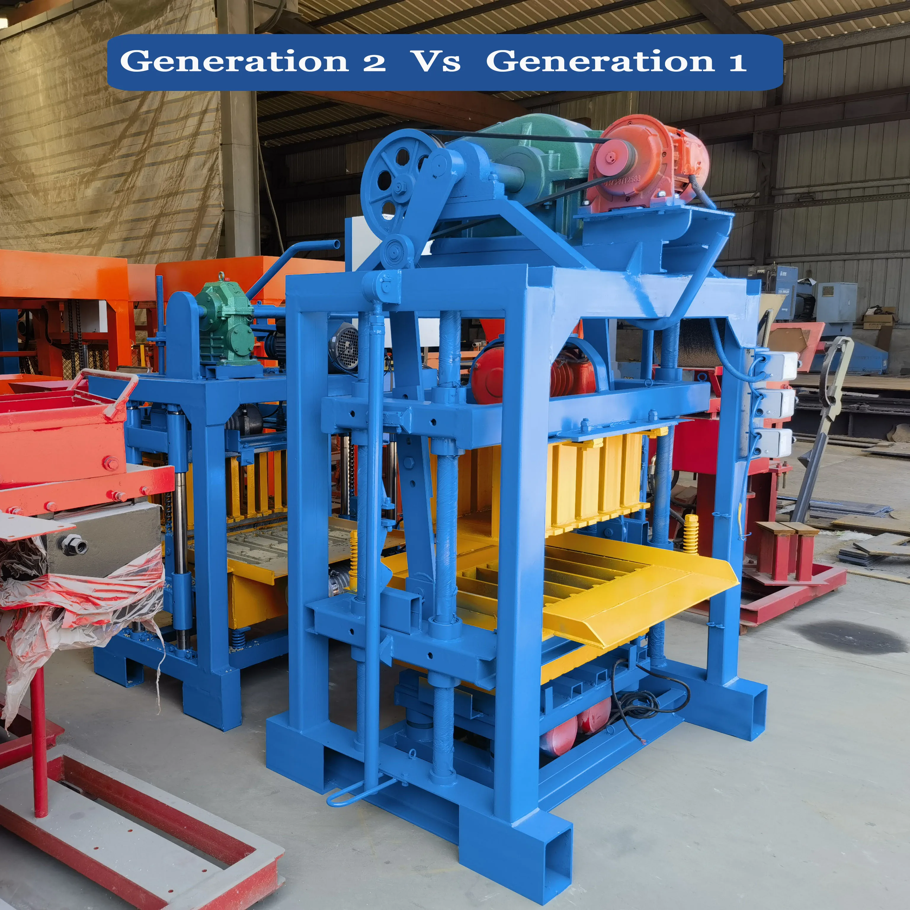 QTJ4-40 Hydraulic Vibration Block Machine - Efficient Brick Making