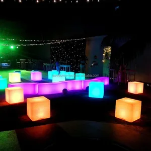 RGBW Color Changing Modern Luxury Swimming Pool Outdoor Led Furniture for Hotel