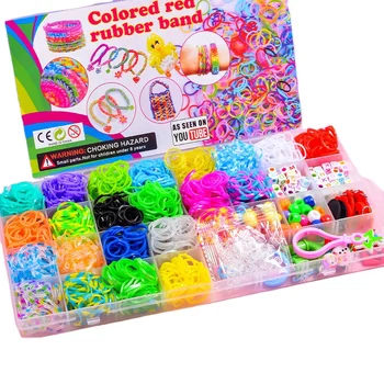 Rubber Looms Bands Kits Girls Bracelet Making Rubber Bands Set Diy Art