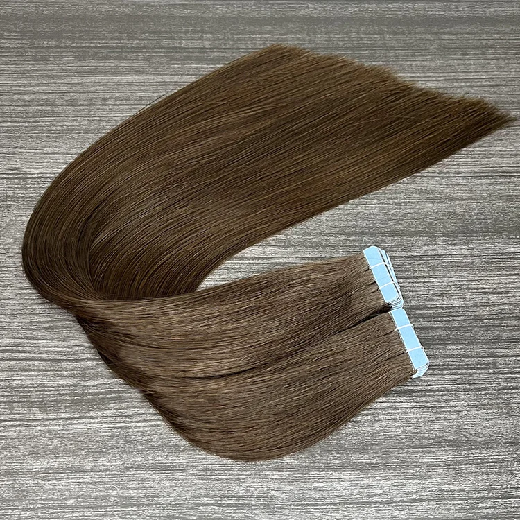 High Quality European Double Drawn Raw Tape In Hair Extensions 100human