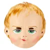 Flesh color Child Mask with Yellow Hair