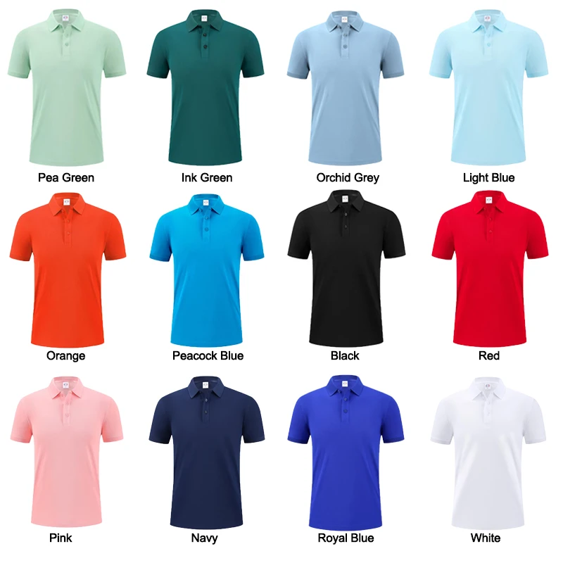 Solid Color Uniform Golf Polo Camiseta Polo Shirt Hot Selling Design Custom Logo Polos Pour