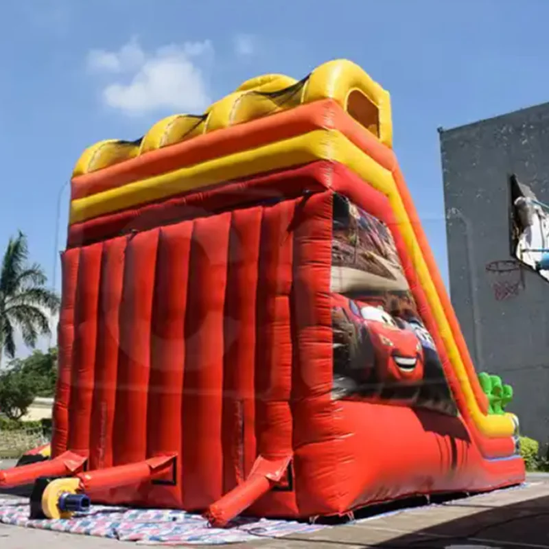 CH Custom Outdoor Bouncy Inflatable combo water Slides Bounce Car Playground Big Commercial Kids games Inflatable Slides