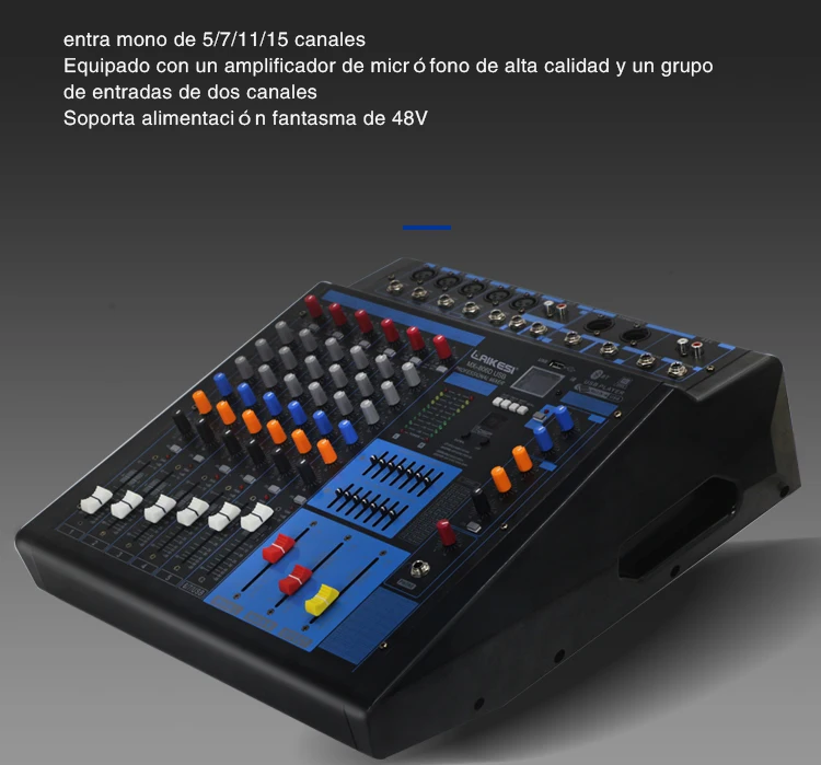 Профессиональный 8-канальный усилитель смесителя отголоска для звуковой системы мечети