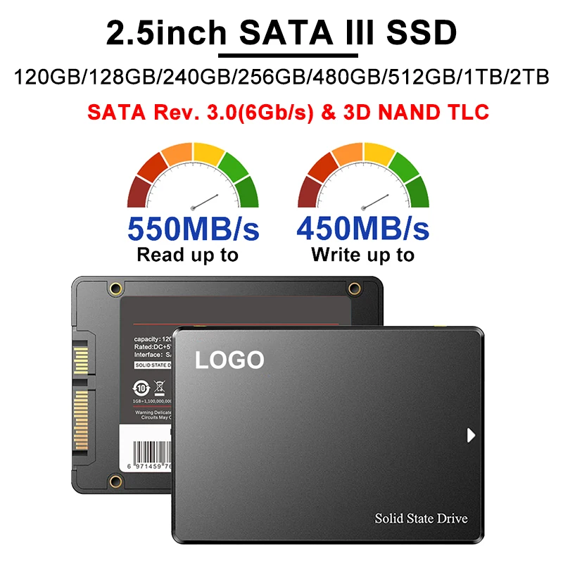 Pabrik IDCEMS Inci 120 128 240 256 480 512 GB TB 1T 2T T SATA  Laptop Komputer Internal SSD Solid State Hard Drive