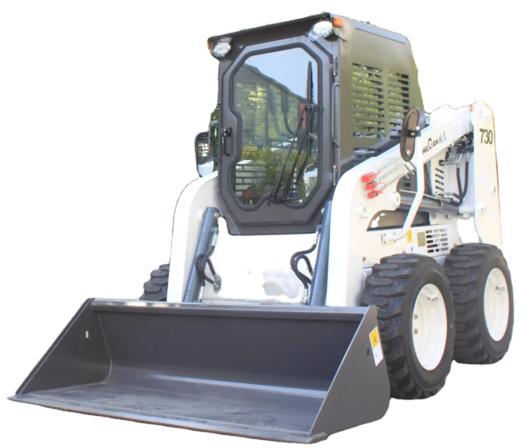 730 кг 830 мини погрузчик с бортовым поворотом по низкой цене со всеми видами насадок WECAN factory